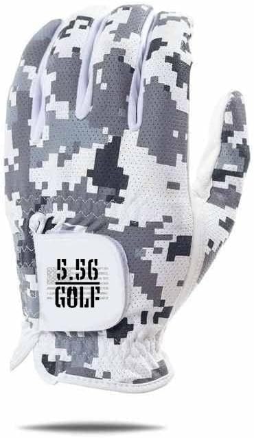 5.56 Camo Leather Golf Glove (Large) Velcro wrist