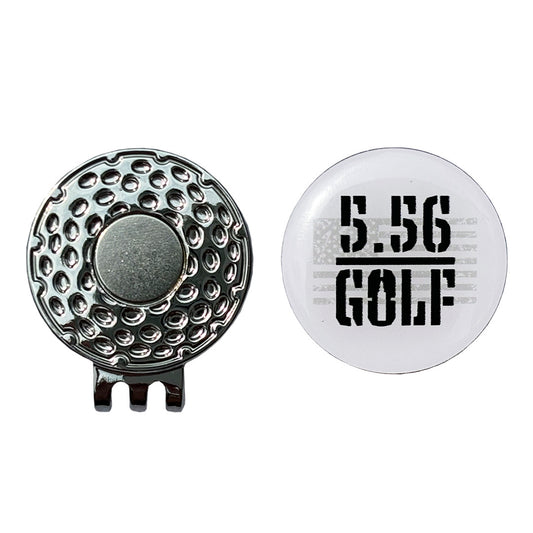 5.56 Golf American Flag Barrel Golf Head Cover/ Magnetic Ball Marker Hat Clip included